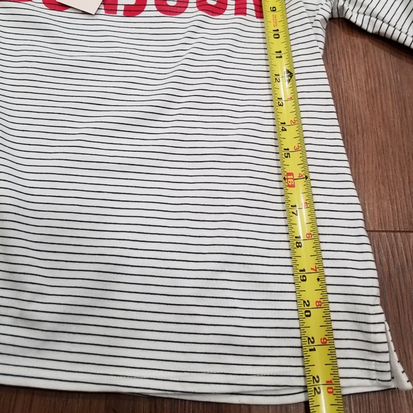 SOLD! NWT Cinq a Sept Maxine Striped Bonjour Top French 3/4 Length Sleeves - Picture 10 of 10